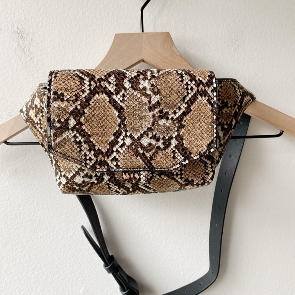 Mango Snake Print Belt Bag - Like new
